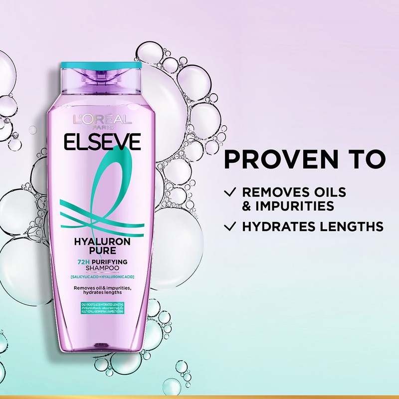 L'Oréal Paris L'Oreal Paris Elseve Hyaluron Pure 72H Purifying Shampoo