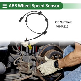 Motoforti ABS Wheel Speed Sensor ABS Sensor Anti-lock Braking System Sensor for Mitsubishi Outlander Sport 2WD 2013-2017 No.4670A815 Rear Left
