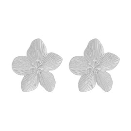 FDEETY Women's Alloy Large Flower Stud Earrings Flower Drop Earrings Boho Statement Exquisite Floral Earrings Hypoallergenic Fashion Jewellery for Women and Girls, Zinc