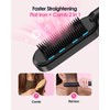 Wavytalk Sleek Sweep Ionic Hair Straightener Brush:_purple