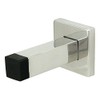 INOX DSIX14-32 Square Wall Mount Door Stop with Square Base, Polished Stainless Steel