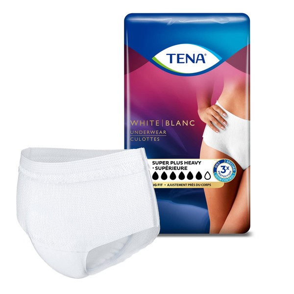 TENA Women Super Plus Underwear, Incontinence, Disposable, Heavy Absorbency, XL, 14 Count