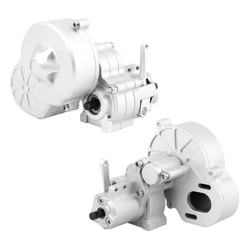 ZIJOT Metal Complete Transmission Gearbox with Dig Gear for 1:10