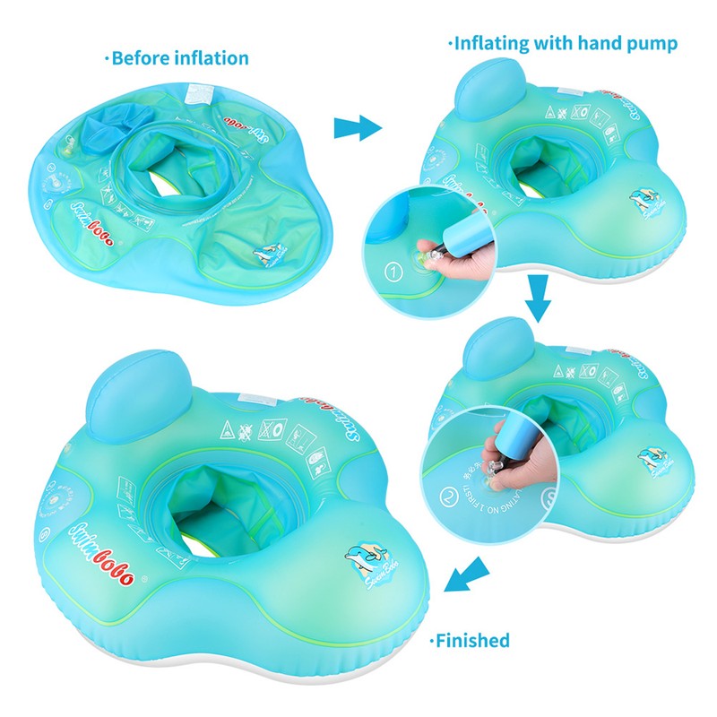 Swimbobo Cute Baby Pool Float Inflatable Baby Swim Float Baby