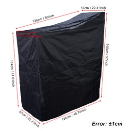 RIAYOOE Exercise Bike Cover for Peloton Stationary Bike Upright Indoor Cycling Protective Cover Dustproof Waterproof Sunshine-Proof Out Door Bike Cover Black