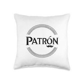 Patron Tequila Funny Mexican Men Tequila Lover Throw Pillow