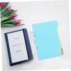 Operitacx 4 Sets Detachable Binder Tabs Binders Dividers Refillable Notebook