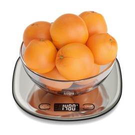 Ultrean High Capacity Food Scale, 33lb Rechargeable Digital Kitchen Scale with LCD Display, Slim & Lightweight Design, 1g Precise Graduation, Weight Grams and Ounces for Cooking, Baking & Meal Prep