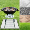 QWORK® Fire Pit Mat, 40 Inches Square Fireproof Mat, Heat