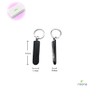 NEONS Nail Clipper Small Ring Small Foldable Nail Clipper (Black)