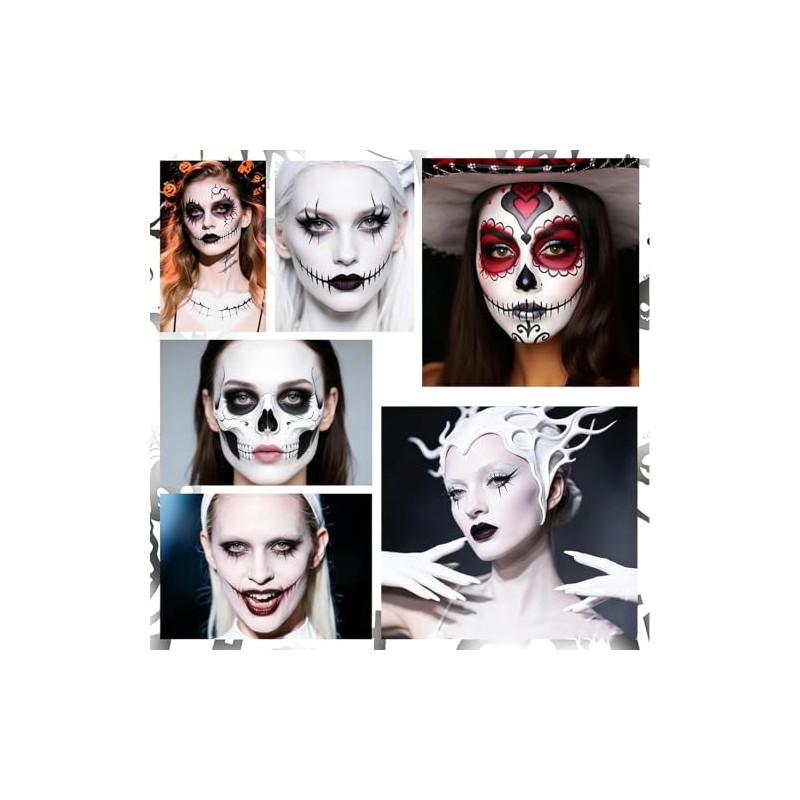 Base De Maquillaje Líquida Blanca Maquillaje De Halloween Cosplay