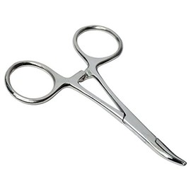 HTS 161C4 3.5" Curved Stainless Steel Locking Hemostat