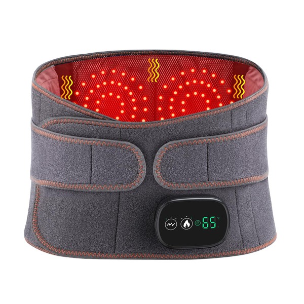Cordless Heating Pad for Back, Lower Back Massager, Heated Back