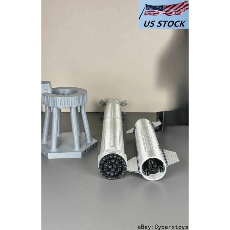 1:200 NASA SpaceX Starship with Super Heavy Booster Rocket Model
