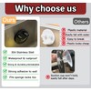 Stainless Steel Smiley Face Sponge Holder with Adhesive Hook -