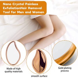 Crystal Hair Remover, Hair Remover for Men and Women, Magic Crystal Hair Remover, Nano Painless Hair Removal Stone for Silky Skin, Quick and Easy Hair Remover