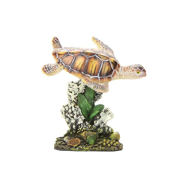 Penn-Plax Swimming Sea Turtle Decor - for Aquarium Fish Tank