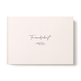 heeaven Friendship Book for Adults, Friendship Book, Simple Design, Friendship Album, Memory Album, Friendship Book, DIN A5 Hardcover (26 Friends)