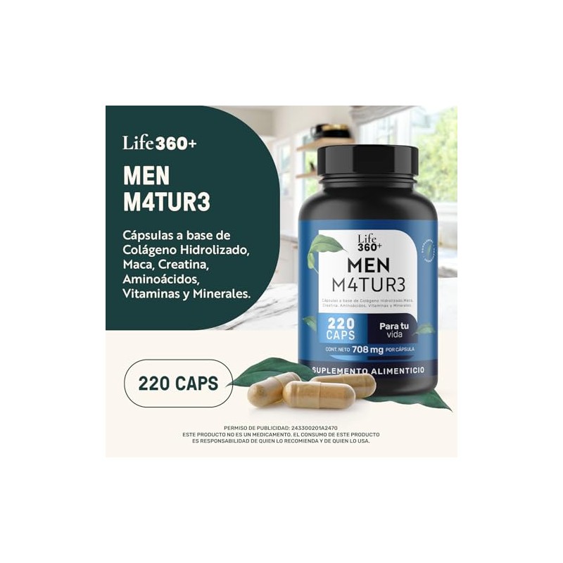 LIFE 360+ Men Mature Multivitamínico para Hombre +40 años |