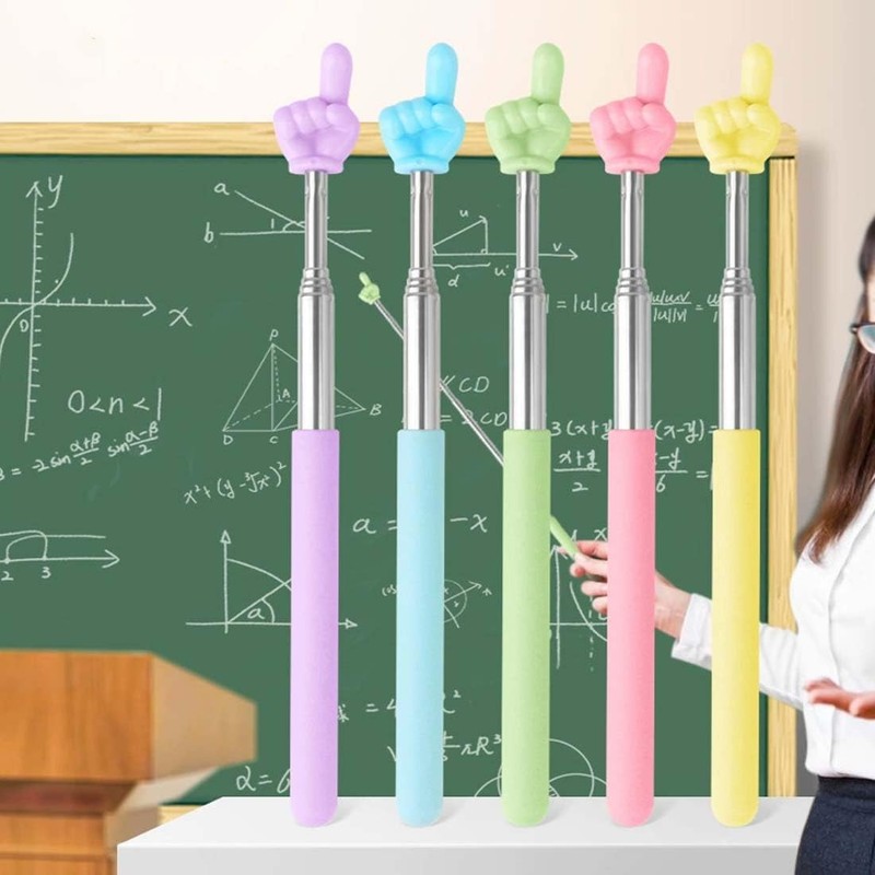 LAKJUOZ Pack of 5 Extendable Pointing Stick, Index Finger Rod,