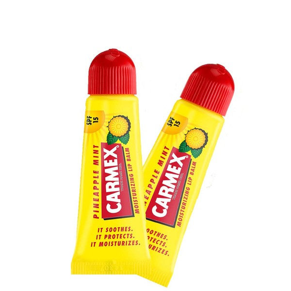 Carmex Slip Balm Tube Type Pineapple Mint (SPF15) Set of