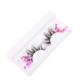 Healeved Luminous Design Fake Eyelashes Girls Fluorescence Lashes for Date Night
