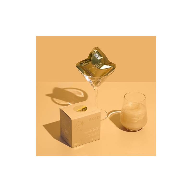 Art of Sucre Gold Cotton Drink Candy Glitter Bombs, Edible