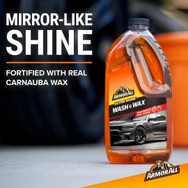 Armor All Ultra Shine Wash and Wax Car Cleaner Soap and Polish, 64 fl oz