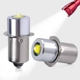 Swess LED Conversion Kit for Maglite LED Bulb 3-16 Cell C/D, 3W DC 4-24V Flashlight Bulbs for Maglite Replacement Bulb (2 Pack)