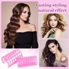 30Pcs Snap On Hair Roller Plastic Hair Roller No Heat