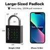 eLinkSmart Heavy Duty Smart Padlock with Key, Pad Lock with