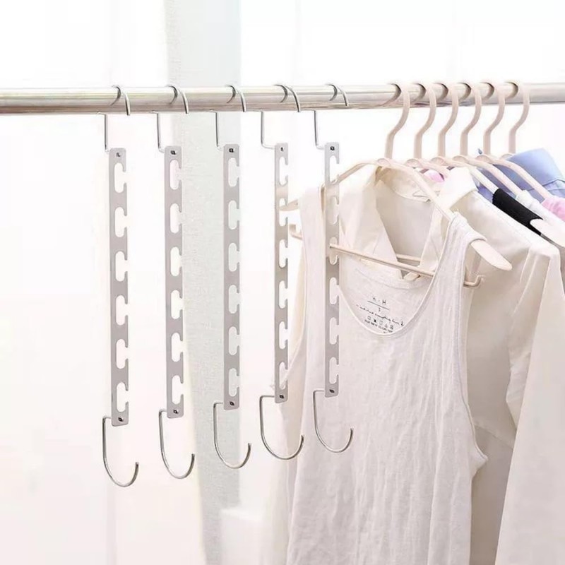 BYHLYH 3 Pcs Space Saving Hangers Magical Hangers Wardrobe Space