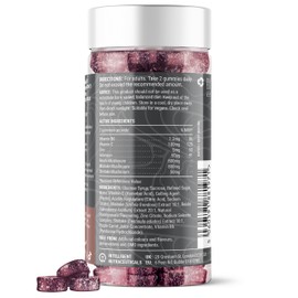 Immunity Support Mushroom Gummies with Reishi, Shiitake & Maitake by Known | Delicious Natural Pomegranate Flavour | 60 Two-a-Day Gummies (One Month’s Supply)