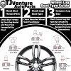 TJ 20Pcs Chrome M12x1.5 8 Point Star Tuner Lug Nuts+Key