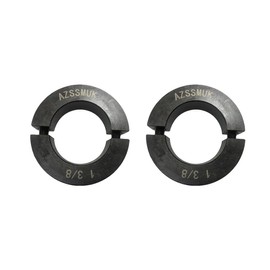 AZSSMUK Shaft Collar Bore 1-3/8'' Double Split Black Oxide Set Screw Durable Shaft Collars Suitable for Machinery and Industrial Use 2 Pieces