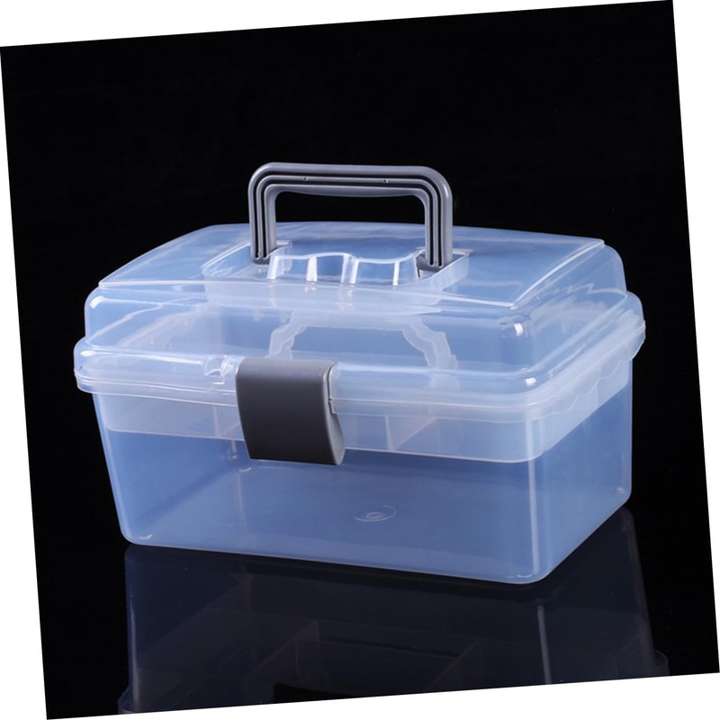 IWOWHERO Foldable Nail Tool Box Multi Functional Cosmetic Case Three