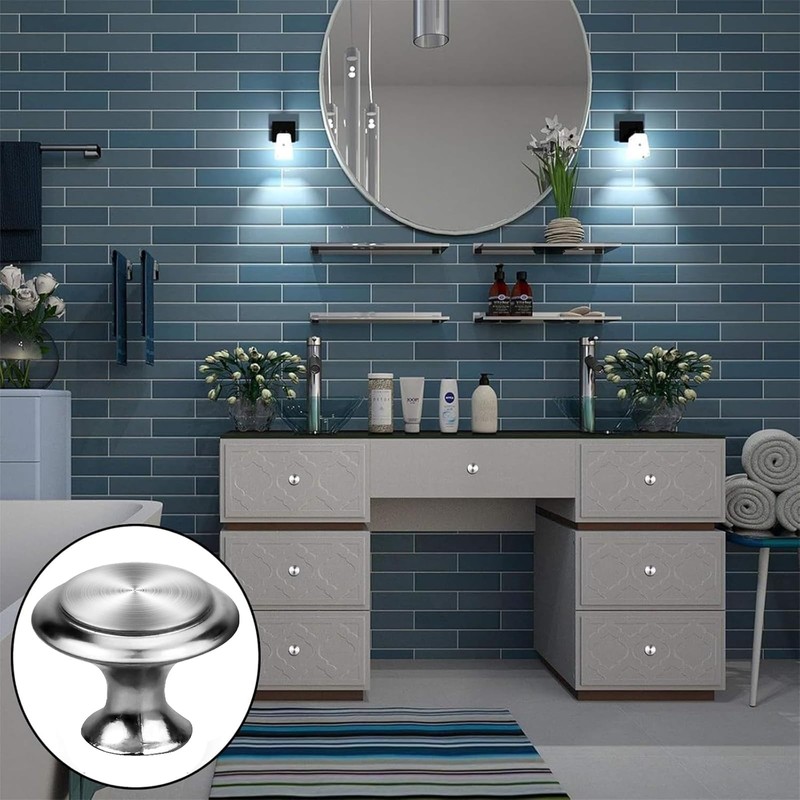 WNXBFO Cupboard Door Knobs Set of 8 - Cupboard Door