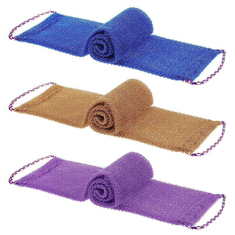 Dr.Pedi 3 Pieces African Net Sponge with Handles Long African