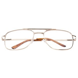 Spring Hinge Pilot Reading Glasses - 3 Pack Magnification 6.00X