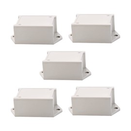 Fielect 5 Pcs Project Box Junction Box IP65 Waterproof ABS Plastic Electrical Boxes Electronic Enclosure Gray for Electronic Projects 2.12" x 1.54" x 1.08"