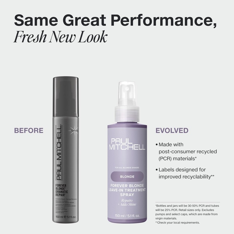 Paul Mitchell Forever Blonde Leave-In Treatment Spray, Repairs + Adds