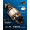 PHILTOP Catalytic Converter Compatible with Honda Acura Saturn 2003-2007 Accord