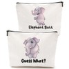 Funny Elephant Makeup Bag Elephant Gifts for Women Elephant Supplies
