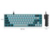MageGee Portable 60% Mechanical Gaming Keyboard, MK-Box LED Backlit Compact