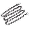 8pcs Curb Chain 8 Side Milled Straight Buckle 1.2meter DIY