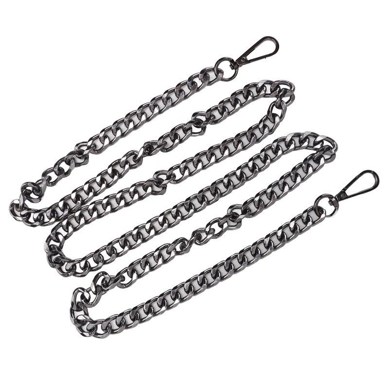 8pcs Curb Chain 8 Side Milled Straight Buckle 1.2meter DIY