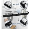 Spotact Wall Mounted Coat Racks with 5 Hooks Hanging Holder