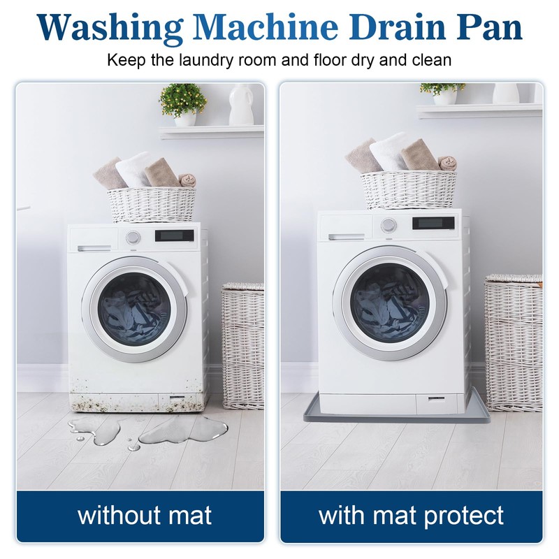 Washing Machine Drip Pan, 27 x 27 Inch Washer Drain
