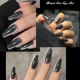 NAILKISS Black Cat Eye Magnetic Gel Polish