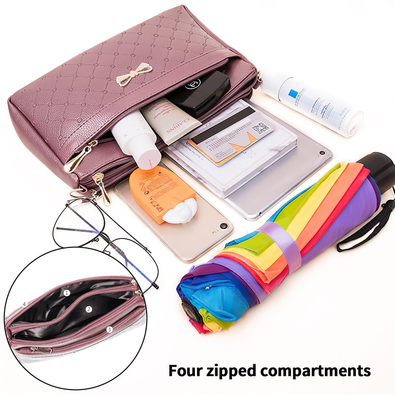 LassZone Small Crossbody Handbags for Women Soft Leather Crossbody Purse